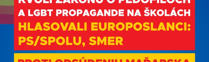 Europarlament odsudzuje Maďarsko za ochranu detí pred LGBT propagandou